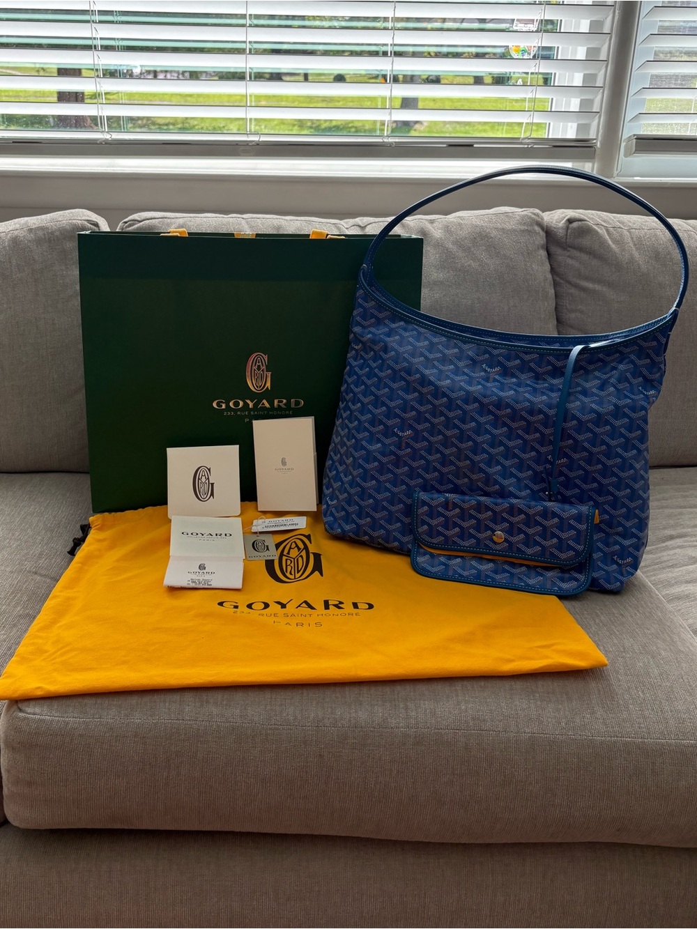 Goyard Bohème Hobo PM in Sky Blue, Full Set - Picture 2 of 16